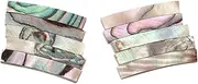 TOPPERFUN 10pcs Gf102 Abalone Shell Guitar Binding Inlay 18x3x2mm Replacement for Worn-out Guitar Trim