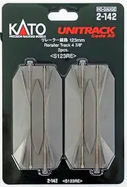 Kato 2-142 HO Unitrack 123mm 4 7/8in Road Crossing and Rerailer 2pcs