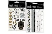 Rimmel Ink Me Metallic Stickers Tattoo Transfers 2 Sheets - Halloween