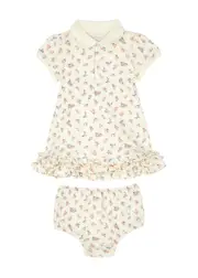 Polo Ralph Lauren Kids Floral-print Cotton Dress - Cream - 9 Motnhs (9 Months) 9 MOTNHS (9 months)