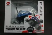 Sharper Image Thunder Tumbler Remote Control 360 Degrees Blue Spinning Car. New.