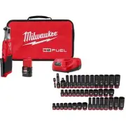 Milwaukee Tools M12 Fuel 12V Lithium-Ion Brushless Cordless 3/8'' Ratchet Kit