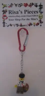 LEGO Mini-Figure Carabiner Keychain - Parisian Artist (1 Keychain)