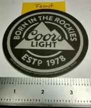 COORS BREWING CO of GOLDEN CO, "COORS LIGHT-REFRESHING INVITATION" COASTER.