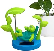 Car Swinging Turtle Ornament, Cartoon Solar Swinging Turtle Decor, Creative Animal Turtle Figurine for Decorations Car Dashboard, Desktop