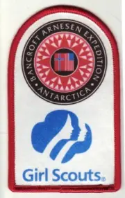 Girl Scout Bancroft Arnesen Expedition Antarctica Patch with workbook