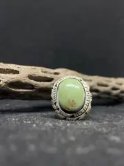 Native American Navajo king manassa Sterling Silver circular Ring Size 9
