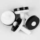 4pcs 12mm Black Nylon Flat Tap Valve Sink Repair Drip Fix Pipe Hot Cold Water