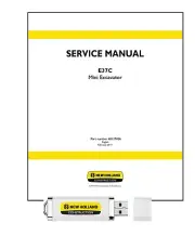 New Holland NH E37C Mini Excavator Service Manual 48127426 on USB stick