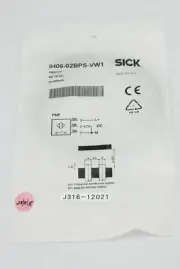 12021 SICK INDUCTIVE PROXIMITY SENSOR, P/N: 7900177 (NEW) IH06-02BPS-VW1