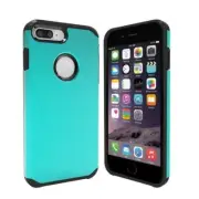 Green Hybrid Case for Apple iPhone 6s Plus & iPhone 7 Plus- Hard Cover USA Fast!