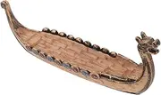 Abaodam Elegant Resin Boat Model Ornament Pirate Ship Decoration for Living Room Office