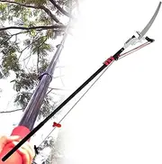 Telescopic Tree Pruner, Pole Saw Extendable Long Reach Tree Pruning Saw Tree Loppers for Pruning and Trimming Branches and Leaves