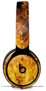 Skin for Beats Solo Pro Open Fire BEATS NOT INCLUDED