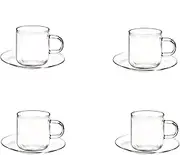 Coffee Culture Odin Espresso 90 ml Cups and Saucers, 4 Piece Set