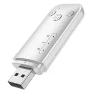 USB Dual Output 6 In 1 Bluetooth Adapter, Wireless Bluetooth 2 In 1 Audio Receiver Transmitter (White)