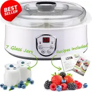 Flora Electric 1.5L Yogurt Maker Machine, 7 Glass Jars, Yogurt Natto & Rice Wine