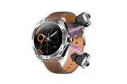Smart Watch with Earbuds for Android iPhone Fitness Tracker with Pedometer-Brown