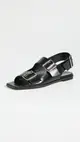 [AEYDE] Tekla Calf Leather Black Sandals
