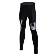 Ghost Teeth Men's Cycling Long Pants Tights Padded Bicycle Pants Compression