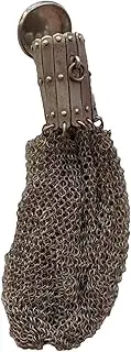 [Generic] Medieval Collector Purse - Unique Fabric Purse Artisan Design | Vintage Mesh Coin Pouch, Classic Coin Pouch, Renaissance Pouch for Money, Collectors, Bronze colour, Siehe Beschreibung, See description