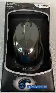 iOne 7-Button Laser Gaming Mouse USB Sealed New In Box LYNX-S2