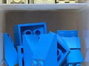 LEGO Parts - Dark Azure Slope 33 3 x 2 - No 3298 - QTY 10