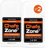 Chafezone Chub Rub Stick - 100% Natural Anti Chafing Stick - Thigh Rescue Friction Defense Stick - Anti Chafe Stick Reduces Rubbing and Irritation - 1.5 Ounce