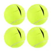 Precut Walker Tennis Balls, 4Pcs - Tennis Balls for Chairs, Felt Pad (Yellow)