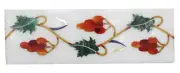12"x4" Marble Inlaid Gems Grapes Vine Marquetry Floor Wall Tiles Home Decor H576