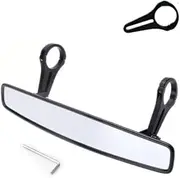 MagiDeal ATV Rear View Mirror Roll Bar Mounting,Wide Viewing Range Component Wide Angle Mirror for Deserts Roads Vehicles, Style A