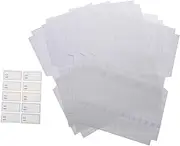 Homoyoyo 10pcs Plastic Book Cover Set Self-Adhesive for School Work and Home Use
