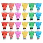24Pcs Plastic Badminton Ball Kids Shuttlecock Badminton Game Ball Shuttlecock