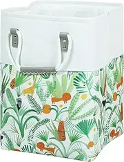 T&T Homewares, Laundry Hamper Large Collapsible Baskets, Storage Bin, Canvas Fabric Organizer with Easy Carry Handles, For Bedrooms Bathrooms,Toys, Kids, Pets,Baby Nursery, Size:32x32x45cm