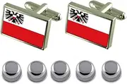 [Select Gifts] Shirt Dress Studs Lubeck City Germany Flag Cufflinks