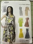 Vogue Sewing Pattern VP 935 Five Dresses Size 14-22 Easy Options Custom Uncut