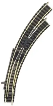 Fleischmann N scale PROFI Right hand curved point for manual operation