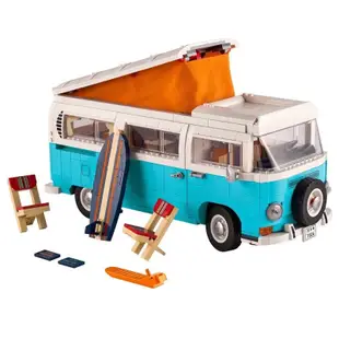 二手 LEGO 10279 福斯 Volkswagen T2 露營車 創意系列 樂高盒組 附全新裝飾用貼紙 說明書