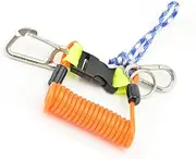 Diving Spring Rope Sturdy Convenient Reliable Flexible Fix Accessory Anti-Lost Ropes Loss Proof Strap Safe Fixators for Cameras Orange
