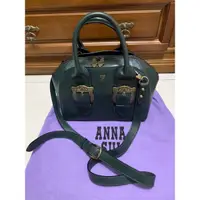 在飛比找蝦皮購物優惠-Anna sui 安娜蘇古典圓手提斜背包