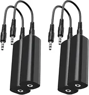 Mellisso Ground Loop Isolator Noise Filter for Car Audio/Home Stereo,4 PCS Ground Loop Noise Isolator with 3.5mm Audio Cables