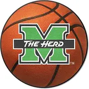 FANMATS NCAA Marshall University Thundering Herd Nylon Face Basketball Rug