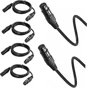 LALADEFIEE 8-Pack Stage Light DMX Cable 3 Pin Spotlight Audio Cable Moving Light Wire 1m Length for Stage Lighting