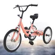 Kids Tricycle, 3 Wheels, Single Speed Chain, 18T, 14inch, Pink