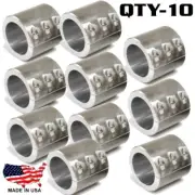 10 - Steel Universal Weld On Bar Clamp 1-1/2" Roll Cage Fabrication Mount 6 Bolt