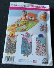 2014 Simplicity Pattern 1389 Childs Nap Packs Uncut