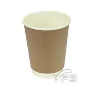 在飛比找樂天市場購物網優惠-PA-FH12雙層咖啡杯(12oz)(90口徑) (咖啡/拿