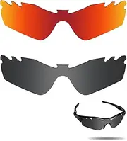 [Fiskr] Anti-Saltwater Polarized Lenses for Oakley Radar Path Vented Sunglasses 2 Pairs Packed