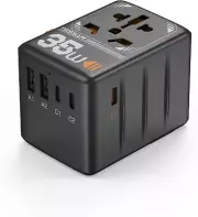 Universal Power Plug Adapter Outlet Converter Travel Charger US/UK/EU/AU
