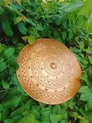 Greek Shiled Battleworn Round Handmade Crusader Templar Copper Finish Halloween